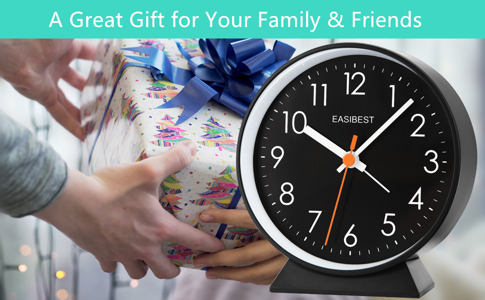 easibest black dial clock gift