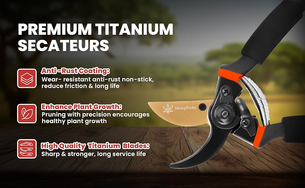 garden clippers garden secateurs pruning scissors shears heavy duty snips ratchet cutters 