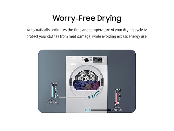 Samsung 4 Cubic Feet Capacity Electric Dryer with Sensor Dry