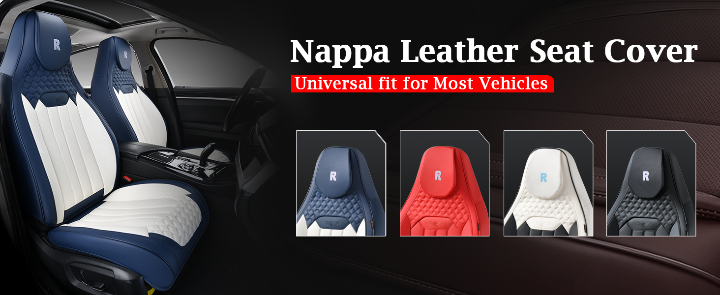 Coverado Front Car Seat Covers, High Back Bucket Seat
