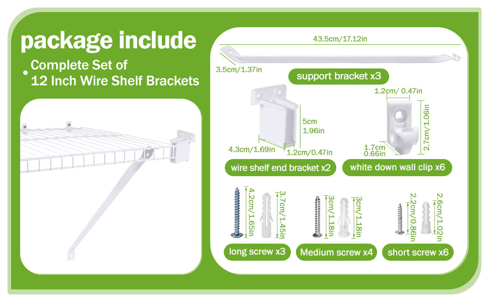 wire shelving accessories
