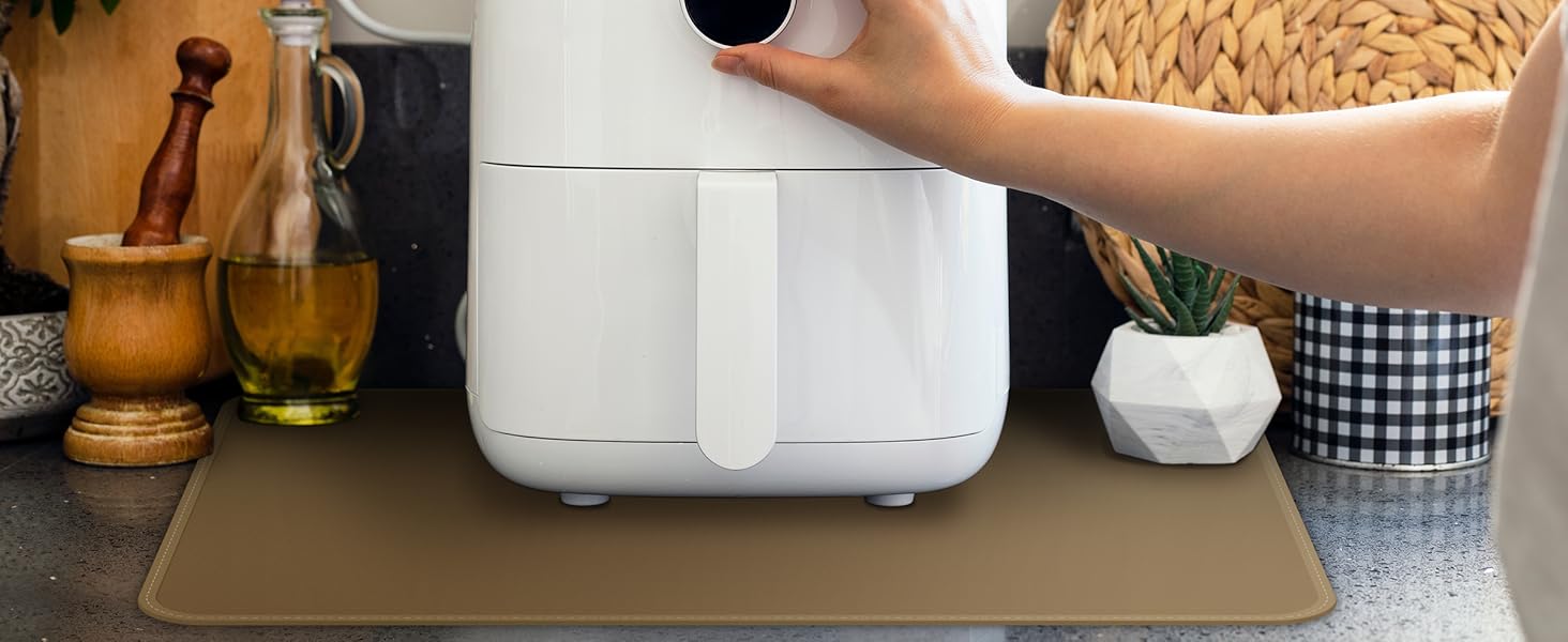 FLASLD Heat Resistant Mat for Air Fryer Site on, Fireproof