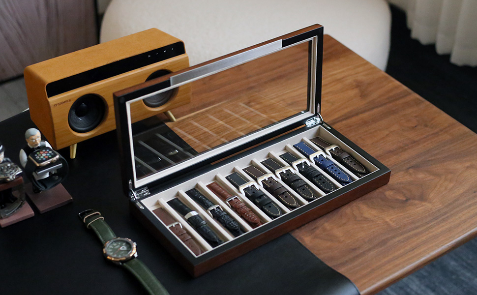 Besforu Watch Band Organizer Case for Men or Women Holder