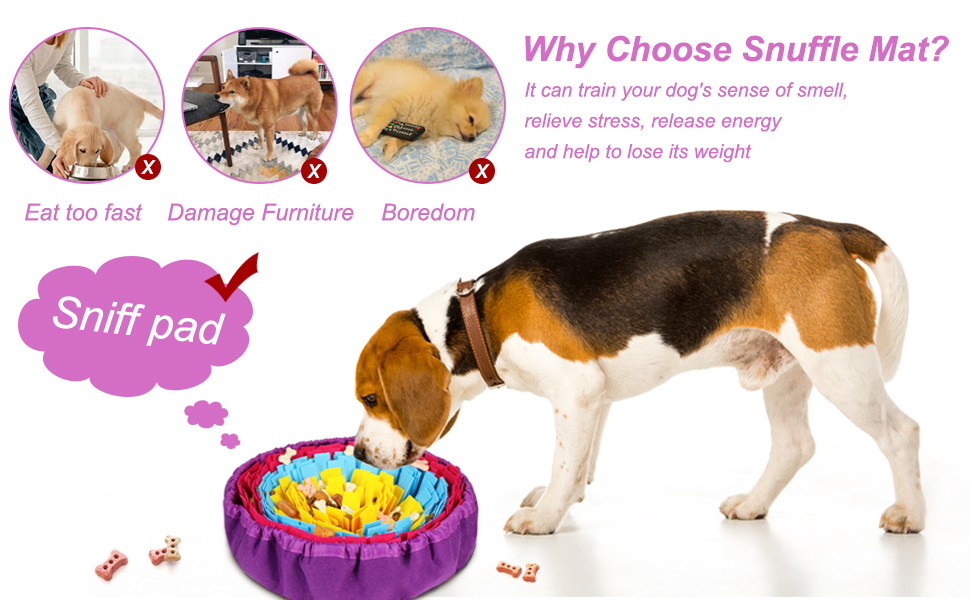 Vivifying Snuffle Mat for Dogs, Durable Snuffle Mat, Washable