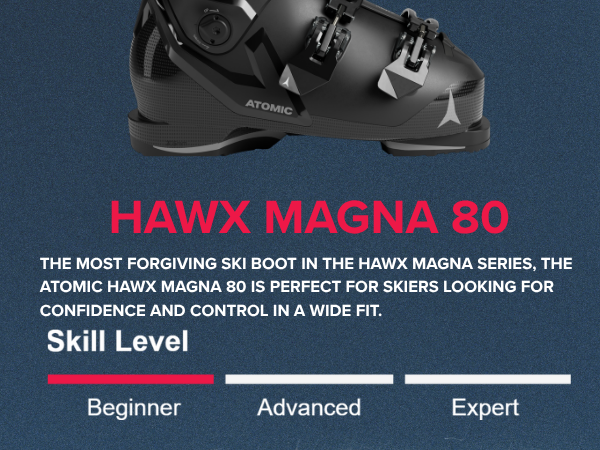 Atomic Hawx Magna 80 26〜26.5 Atomic Hawx Magna 80 Black Ski Boots Men's Mondo Size 26