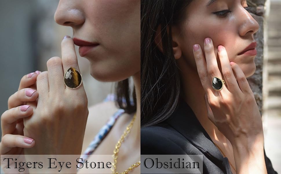 Gemstone rings
