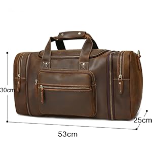Amazon | LANNSYNE ボストンバッグ 本革 メンズ トラベルバッグ
