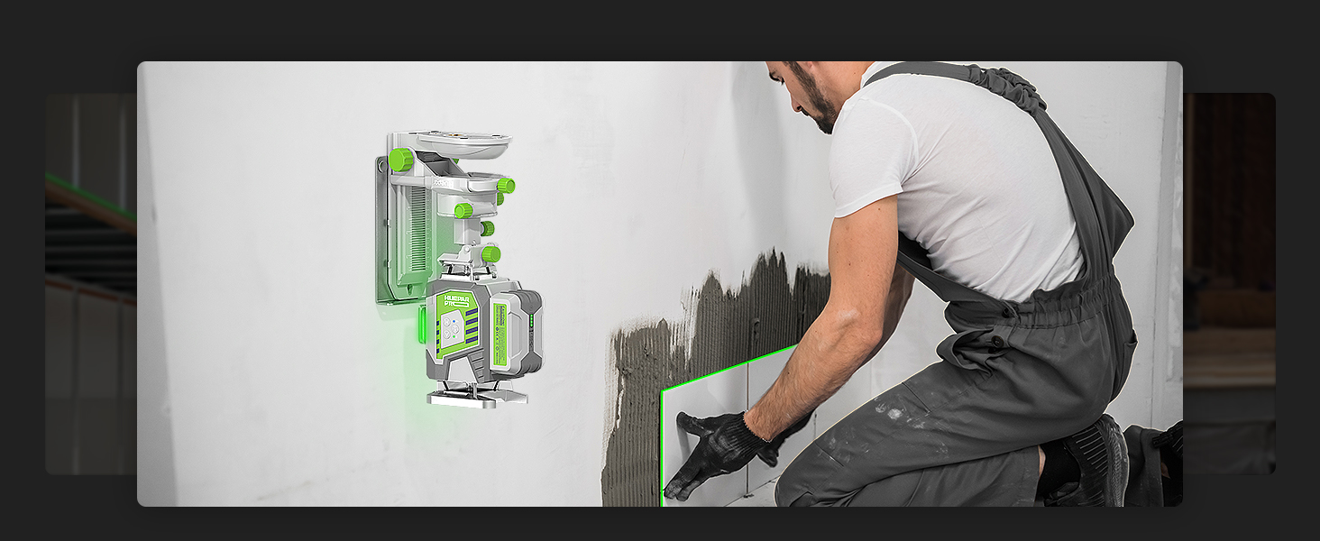 Huepar Pro16 Lines SelfLeveling 4x360 Green Beam Cross Line Laser Tool