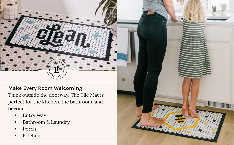 Letterfolk Customizable Doormat Standard All Weather