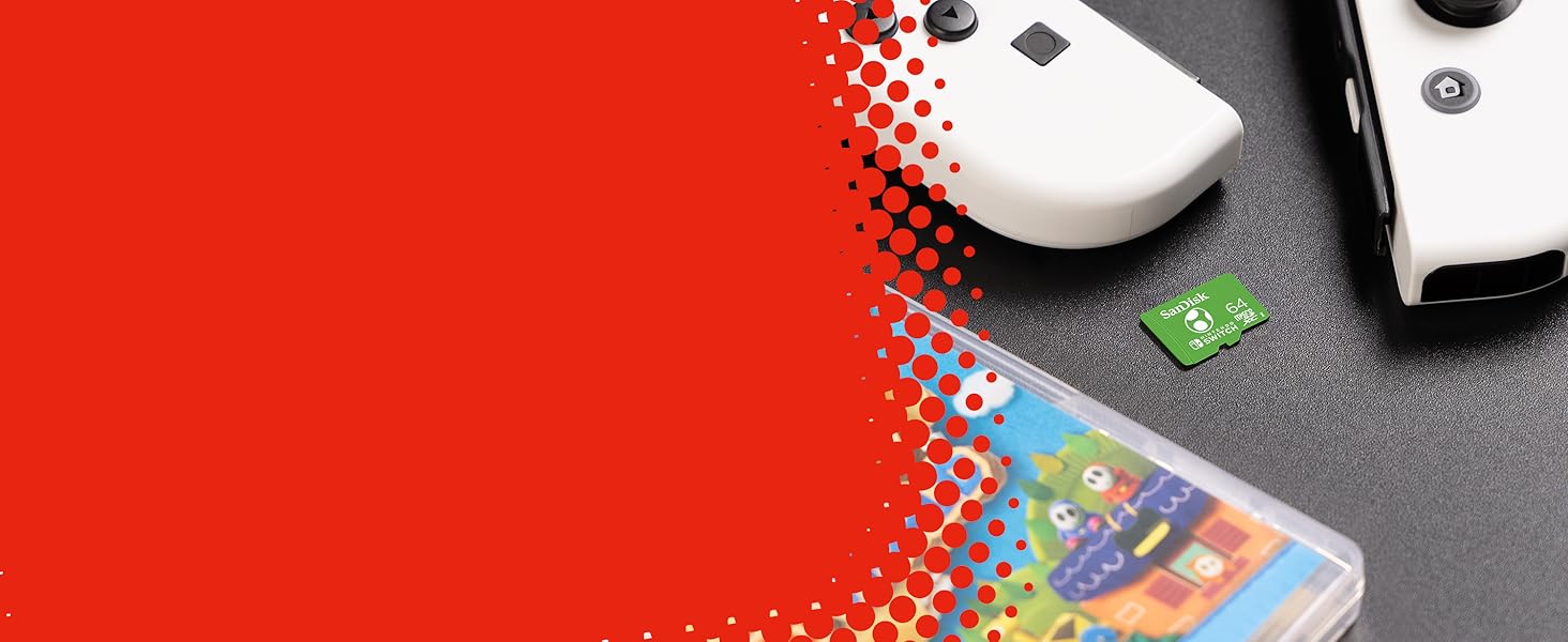 Carte SanDisk microSDXC pour Nintendo Switch, Legend of Yoshi Edition
