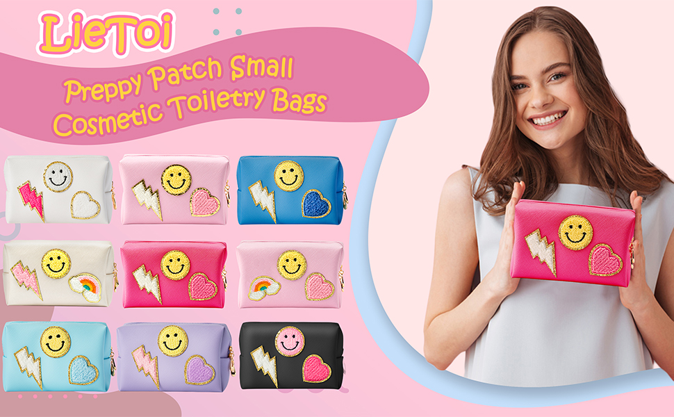 Preppy Patch Small Toiletry Bag