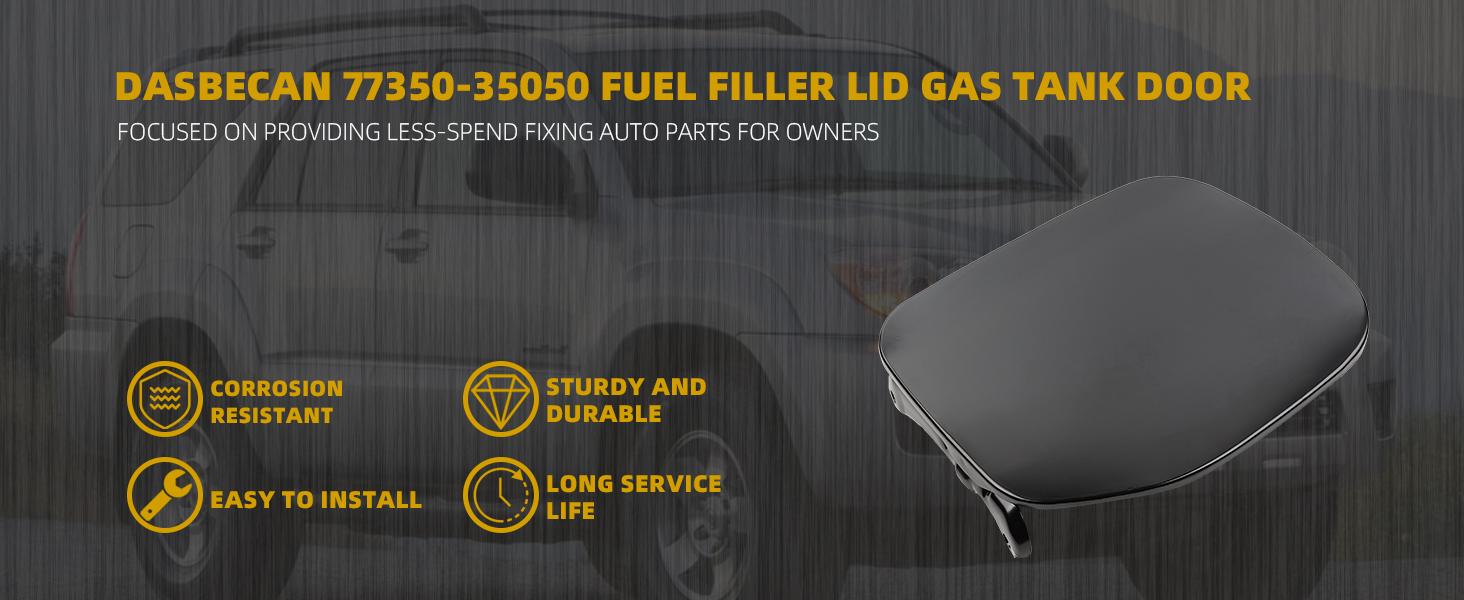 Dasbecan 7735035050 Fuel Filler Lid Gas Tank Door
