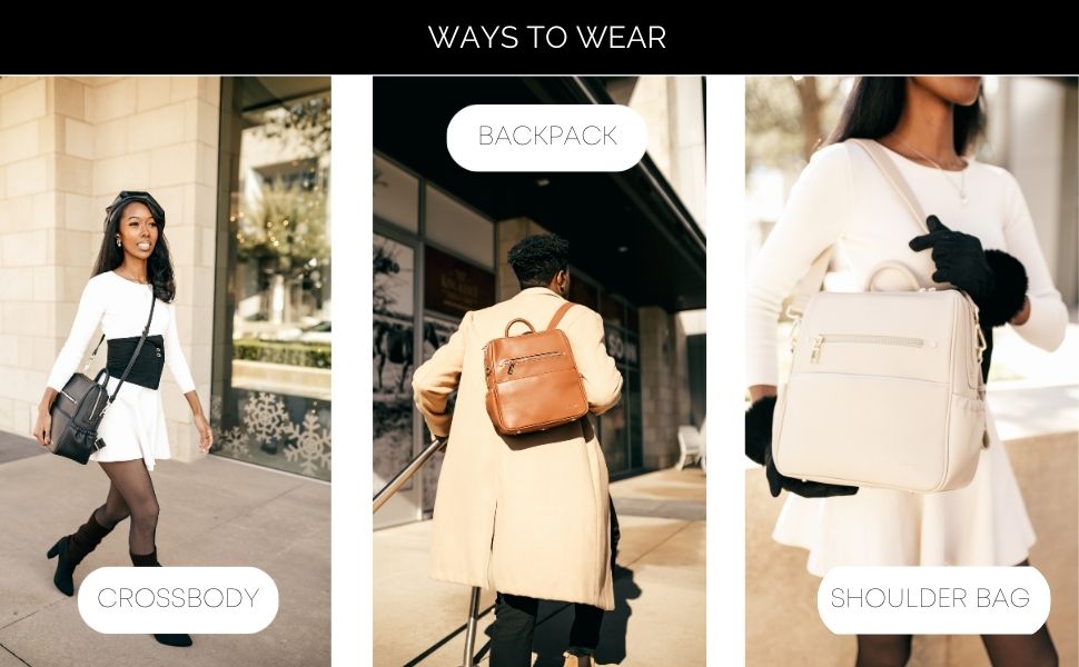 different ways to wear yuuma bags