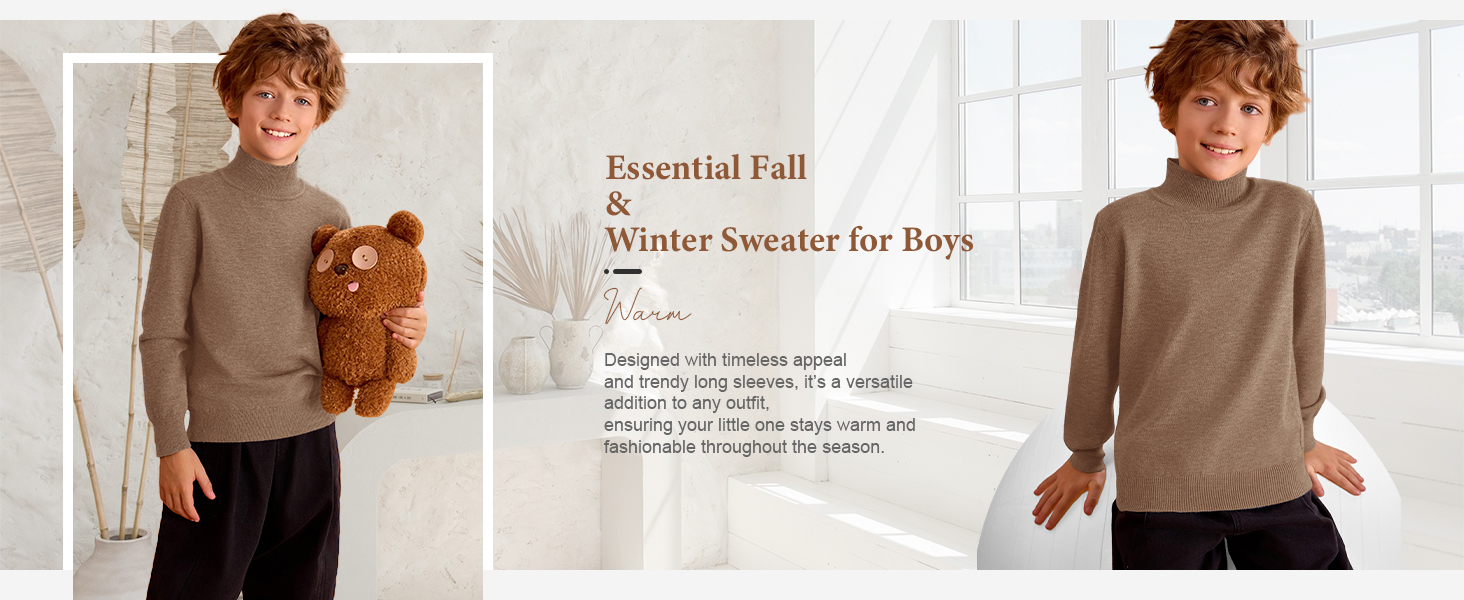 Boys Turtleneck Sweater