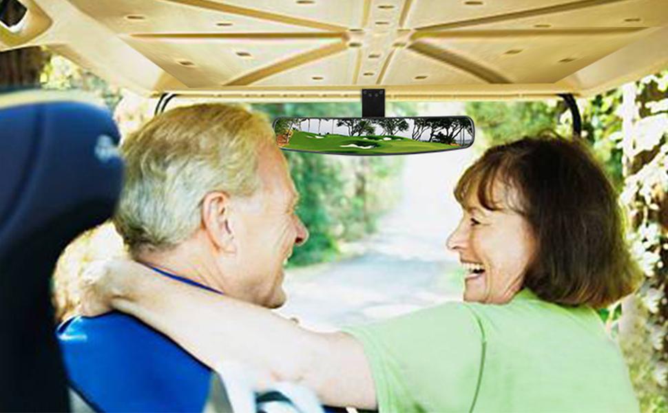 Strong sense of experience, true full-view golf cart mirror
