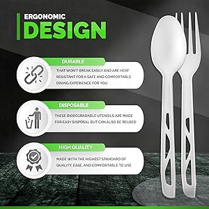 CPLA plastic forks spoons knives