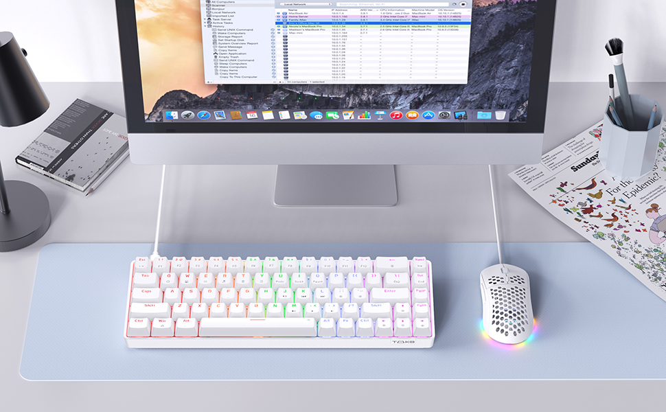 Dierya T68se Mechanical Gaming Toetsenbord 60 QWERTY Layout 68 Keys