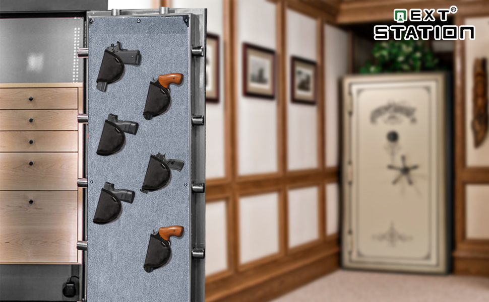 Raymace Pistol Holster with Adhensive Backing ,Gun Safe