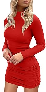 long sleeve mini dress