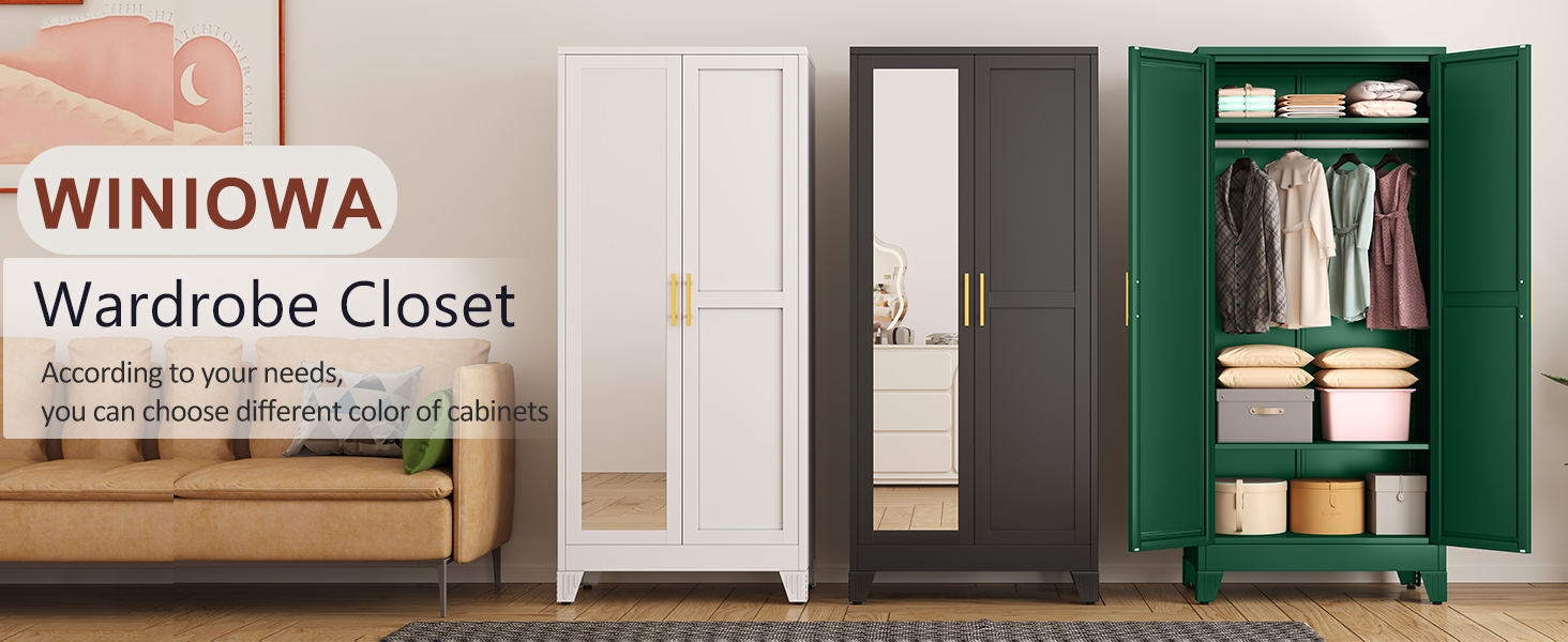 freestanding white green drawers shelf