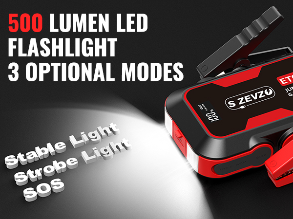 3 LED Light Modes