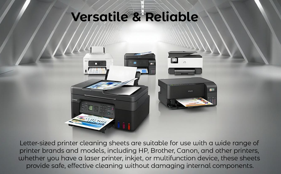 20-Pack Printer Cleaning Sheets Letter Size