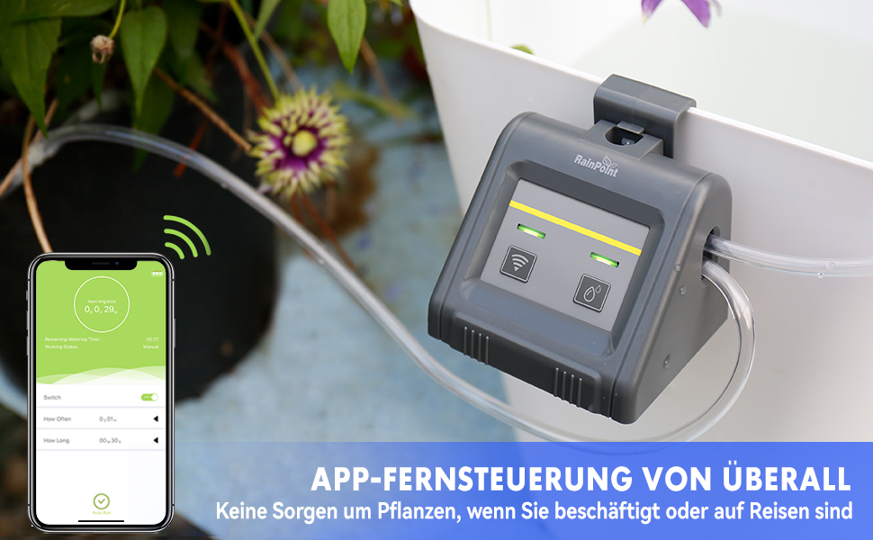 RAINPOINT WiFi Automatic Watering System for Indoor Plants, DIY Drip