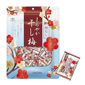 冷やし梅様　お取置き9月1日 Amazon | meiro まろやか干し梅 甘い 種なし梅 個包装 168g(約47