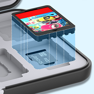 compatible with nintendo switch game holder