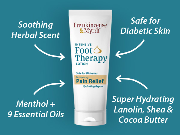 frankincense &amp; myrrh intensive foot therapy lotion