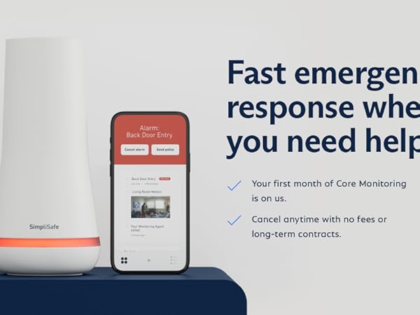 Fast emergency response when you need help.