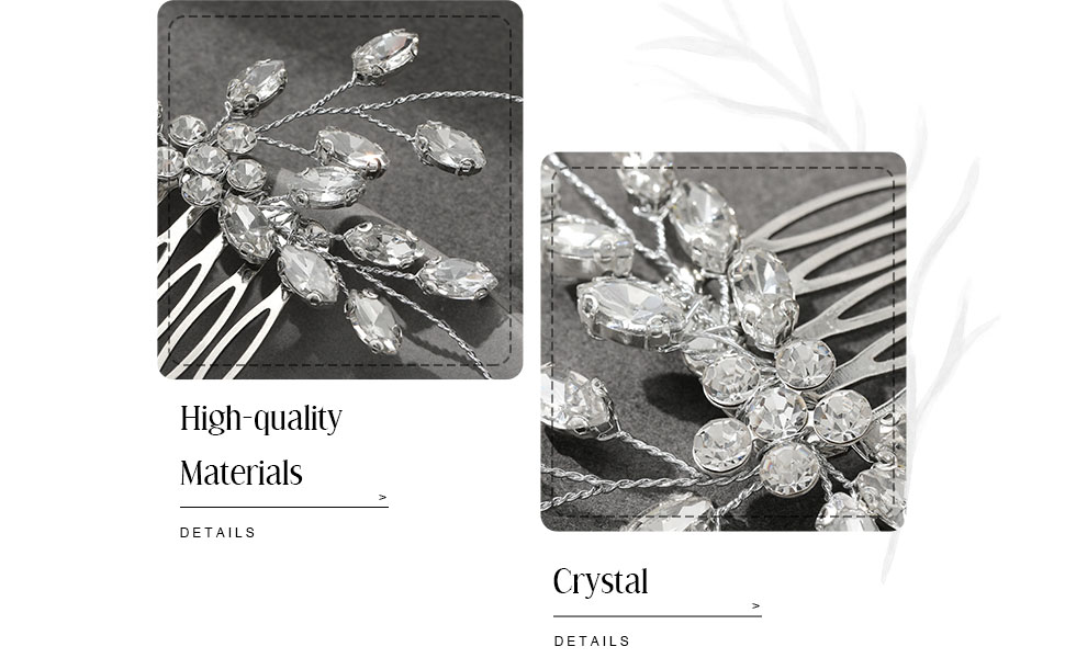 Rhinestone Hair Accessories for Brides and Bridesmaids