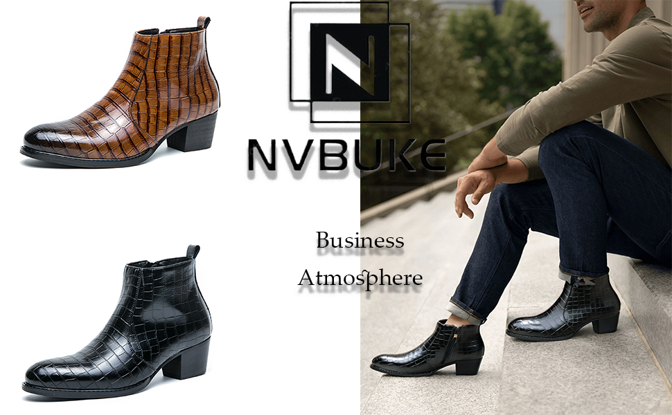 Amazon.com | NVBUKE Men's Gradient Patent Leather Print