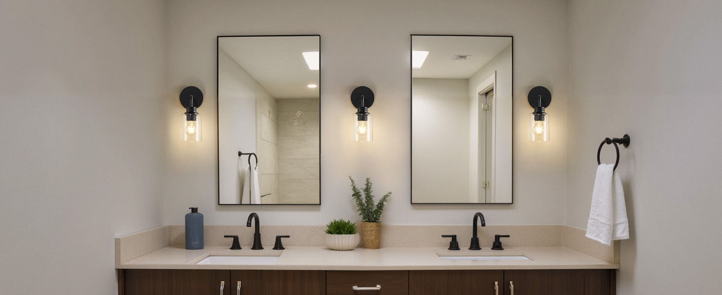 bathroom lights fixtures over mirror