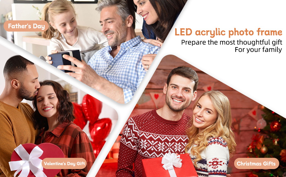 Acrylic Photo Frame, Acrylic Picture Frame, Birthday Gift, Custom Couples Gifts, Custom Photo Gift