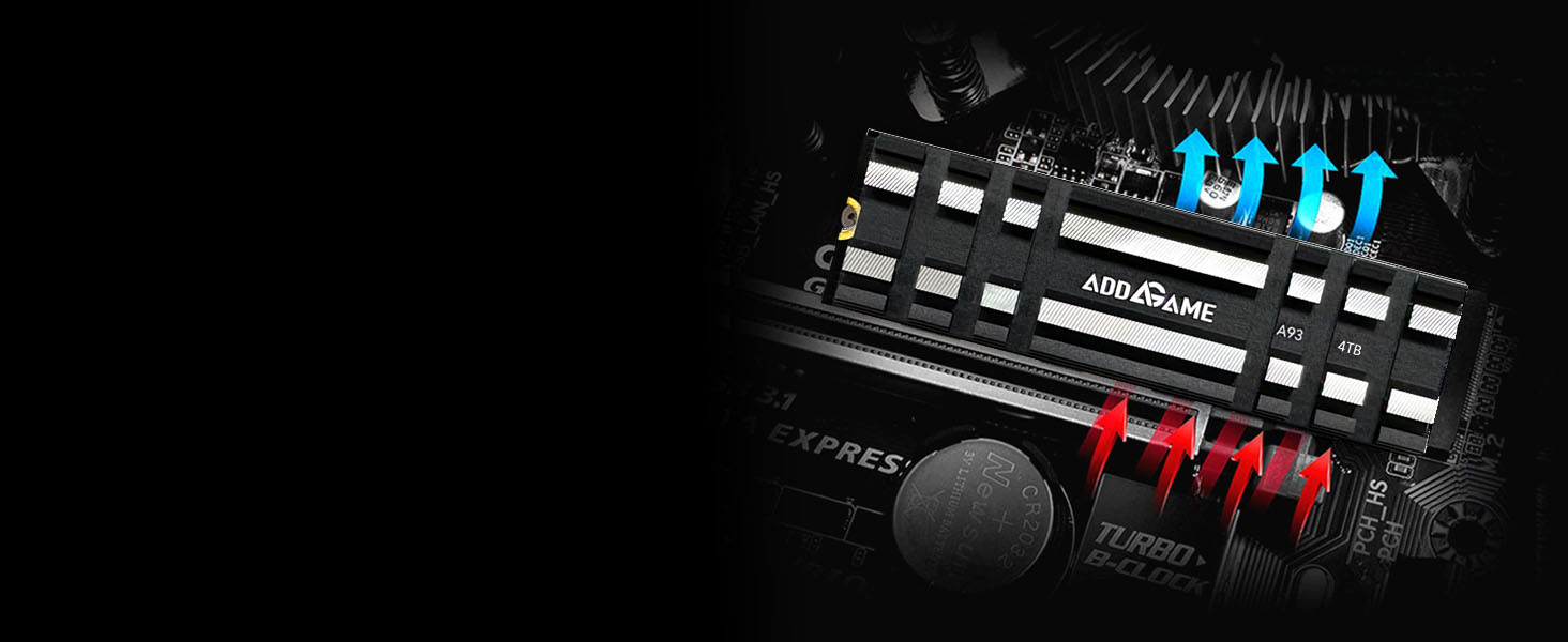 The heatsink will improve the reliability, power efficiency to maximize life span & performance.