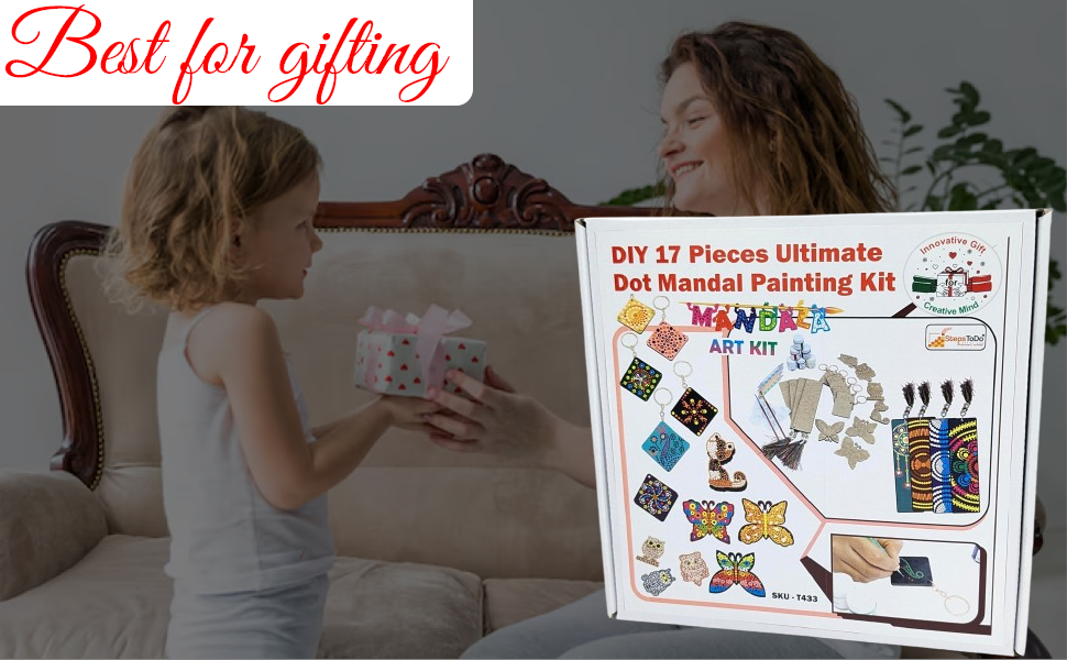 DIY 17 Pieces Ultimate Dot Mandala Painting Kit SPN-REESC