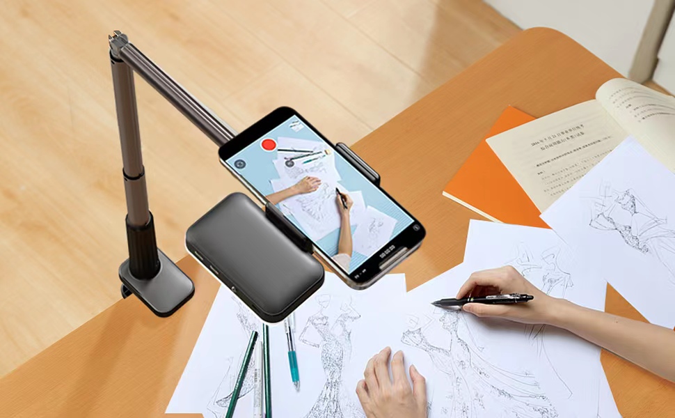 yAyusi Overhead Phone Mount for Recording,Phone Stand for Recording Overhead