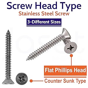 Flat Phillips Head Counter Sunk Type