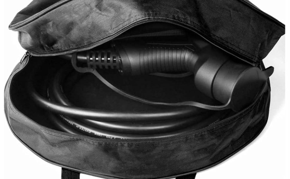 INLETTER Round Cable Organizer Bag Heavy Duty Water