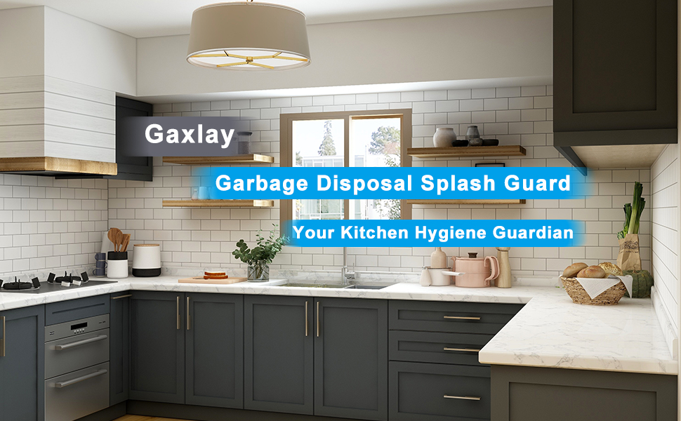 Gaxlay 3 Packs Garbage Disposal Splash Guard Sink Baffle, 31/8 Inch Food Waste Disposer
