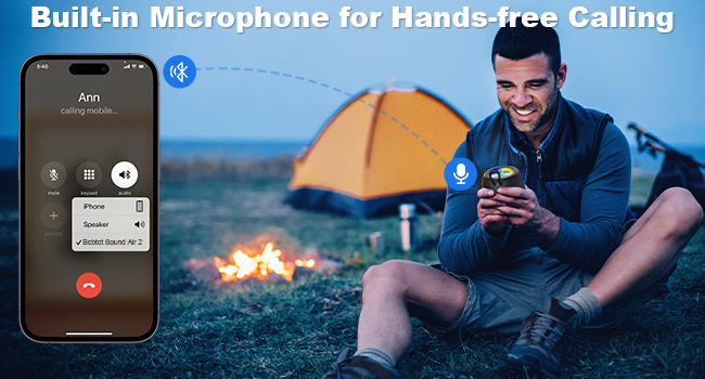 bluetooth wireless bluetooth speaker with Microphone shower speaker waterproof speakers