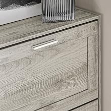 SoBuy FSR137-HG Schuhkipper Schuhablage Schuhschrank Mit 2 Klappen Schuhregal Schmal Schuhkommode BHT Ca.: 60x79x23cm 15 1