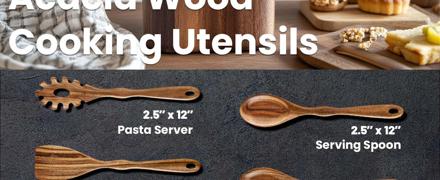 Acacia Wood Cooking Utensils