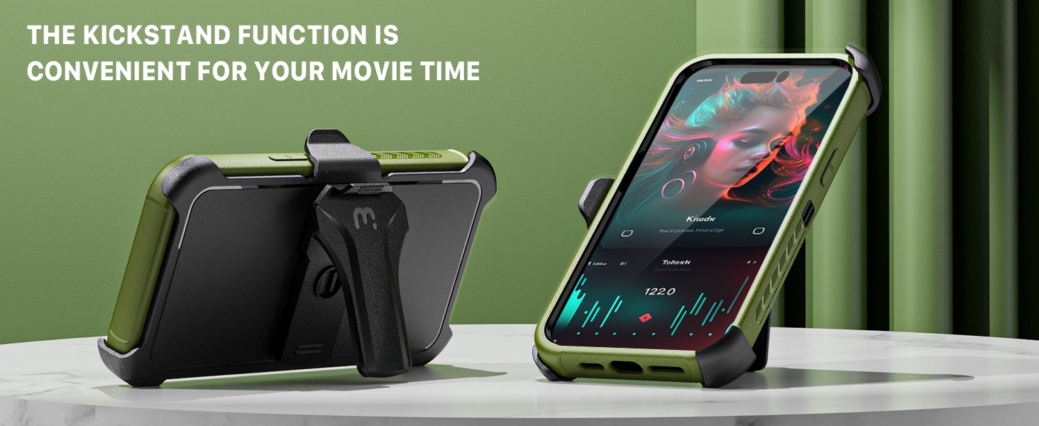 THE KICKSTAND FUNCTION IS CONVENIENT FOR YOUR MOVIE TIME