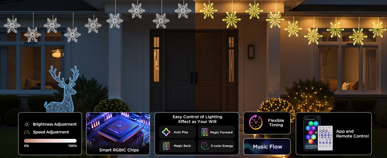 snowflake lights indoor