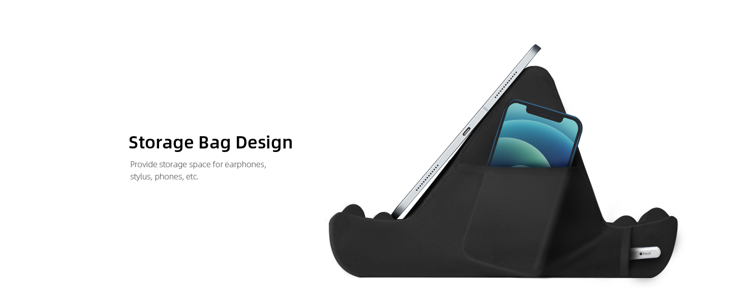 Lamicall Tablet Pillow Holder, Pillow Soft Pad Bed Tablet Stand
