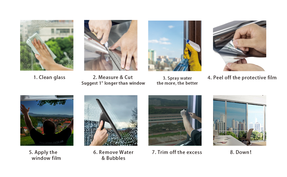 One Way Privacy Window Film Sun Blocking, Heat Blocking