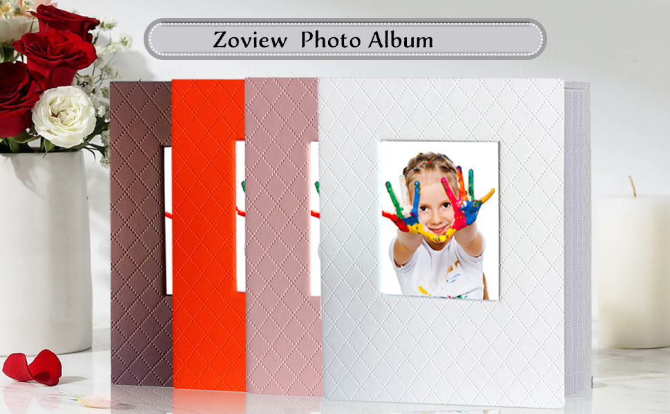 Zoview Art Small Portable Photo Album 4x6, Each 28 Clear