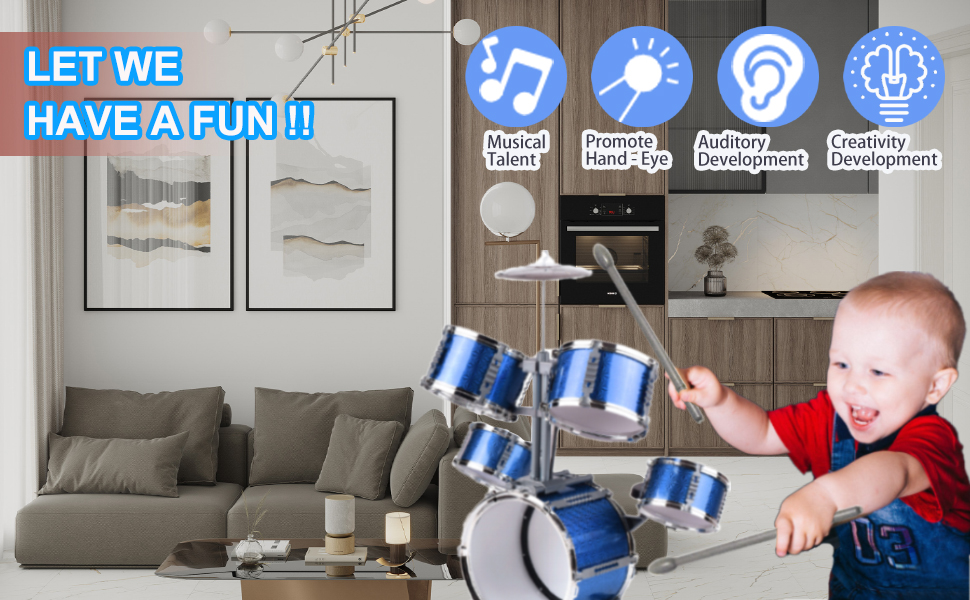 Kids Drum Set Drum Set for Toddler Baby Drum Set
